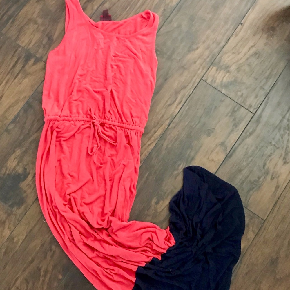 Color block maxi dress